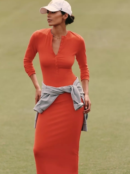 Anthropologie Dresses & Skirts - NWT Daily Practice Long-Sleeve Ribbed Maxi Dress